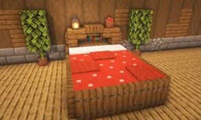 Three cool Minecraft bed designs