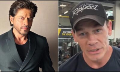 John Cena replied kindly to a comment from Shah Rukh Khan on his video